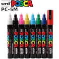 thumbnail image 2 of UNI Posca-rotulador piezas para publicidad a base de agua, pincel de pintura, suministros de arte, 1 PC-5M, 1,8-2,5mm, 2 of 4