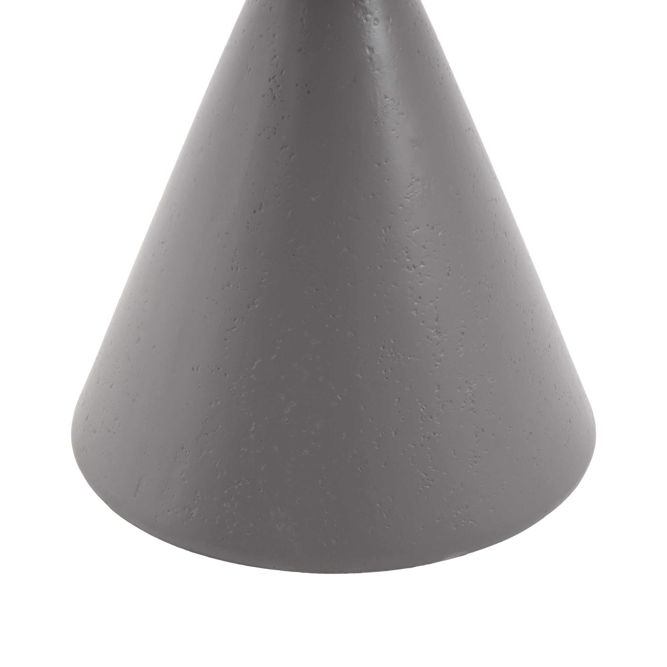 Christopher Knight Home 22.3"H Modern Round Garden Pedestal, Indoor Outdoor MGO Plant Stand, Gray
