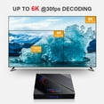 thumbnail image 2 of H96 Max H616 Android TV Box 10.0 2/4 Go 16/32/64 Go Télévision Intelligente Box Android Box RK3318 USB 3.0 Ultra HD 1080P 4K HDR WiFi 2.4GHz 5.8GHz Bluetooth 4.1 Décodeur, 2 of 9