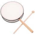 thumbnail image 2 of FRCOLOR Hand Drum Set White Hand Drum Set with Excellent Material and Craftsmanship for Home Use Portable Design 1 Set,10.63"X5.91"X1.38", 2 of 5