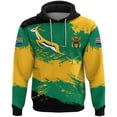 thumbnail image 4 of Sudadera con capucha con la bandera de Sudáfrica impresa en 3D para hombre, jersey con estampado de emblema nacional, sudaderas casuales unisex holgadas para la calle, 4 of 5