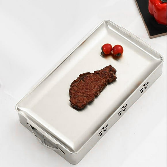 Calentador de alimentos DYNWAVEMX para barbacoa Buffet de acero inoxidable Horno de calentamiento de velas M plata