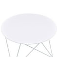 thumbnail image 3 of ACME Epidia Round Accent Table in White, 3 of 6