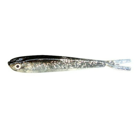 AkoaDa 10 Pcs SILVER TIDDLER Shot Lure Soft Rubber Shad for Perch Pike