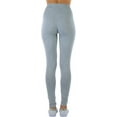 thumbnail image 4 of ToBeInStyle Women's Medium Weight Classic Breathable Cotton Legging - Heather Grey - Small, 4 of 7
