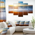 thumbnail image 1 of Blue Sea and Sky with Sandy Beach - Seashore Canvas Art Print, 1 of 4