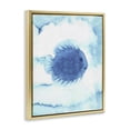 thumbnail image 3 of Stupell Industries Round Blue Fish Gold Framed Floater Canvas Wall Art, design by Camila Juncos, 31 x 25, 3 of 9