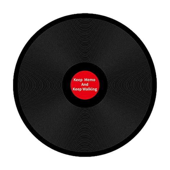 XIANXIAN Bulletin Board - Retro Music Wall Refrigerator Decor, Round Magnetic Chalkboard for Office and Home, Convenience Reusable Organization Tool for Kitchen Organization(Black - Record)