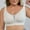 White, variant on Womens Bras Wireless Comfy Underwear for Outdoor Push Up Solid Color Support Bra, 40A, White