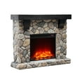 thumbnail image 4 of FESTIVO 44 in. Freestanding Electric Fireplace in Warm Beige Stone, 4 of 11