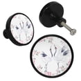 thumbnail image 2 of 4 Pcs Roses and Crane Knobs for Kitchen Cabinet Cupboard Dresser Bookcase Drawer Pulls Handles Round Home Decor, 2 of 5