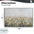 thumbnail image 4 of Stupell Industries Traditional Pastel Meadow Wildflowers Gray Framed Giclee Art, 24 x 16, by Elara Yasna, 4 of 8