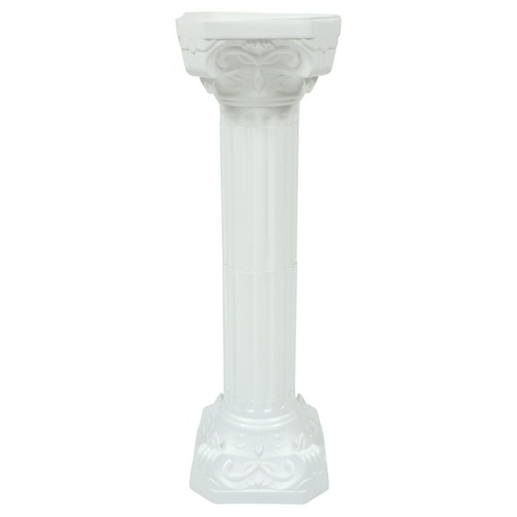 BESTYASH White Wedding Roman Pillar Decorative Column Outdoor Road Guide Elegant Plastic Flowerpot Stand