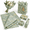 Green 4, variant on Green 5 Green Leaf Gift Wrap Tissue Paper 20x14 Inches 50 Count