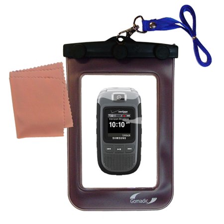 Gomadic Clean and Dry Waterproof Protective Case Suitablefor the Samsung Convoy SCH-U640 to use Underwater