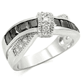 thumbnail image 5 of Women's Stainless Steel Engagement Freeform Ring with Cubic Zirconia - Size 7, 5 of 5