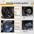 thumbnail image 5 of 20Pcs 14X1.5 Lug Nuts - 19mm Lug Nut 1.38 inch Tall 3/4 inch Hex Chrome Lug Nuts, for 1999-2021 1500, 5 of 5