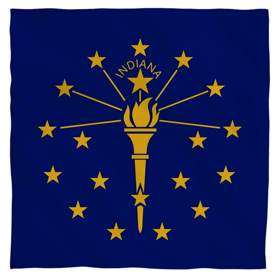 - Indiana Flag - Bandana - 22" x 22"