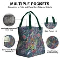 thumbnail image 3 of Paisley Pattern Drawstring Lunch Bag Women - Drawstring Lunch Bag Insulated for Work Office - Stain-Resistant Large Lunchbags for Women with Multi-Pockets, 3 of 6