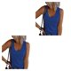 thumbnail image 3 of Chaleco Sonducket de algodón estilo cómodo para mujer camiseta ligera elástica sin mangas color azul 2XL, 3 of 6
