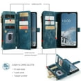 thumbnail image 2 of for Samsung Galaxy A13 5G 2021 Case, Wallet Case with Card Holder Kickstand Magnetic Zipper Pocket Lanyard Strap Wristlet,Leather Flip Case Wallet for Samsung Galaxy A13 5G 6.5 Inch,Blue, 2 of 6