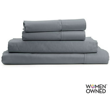 Eco 300- Thread Count, 100% Organic Cotton Sheet Set, Grey Flannel