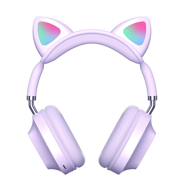5.0 Auricures 400mAh Compatible con TF 3 Modos de Reproducción Auricures Inalámbricos Estéreo sobre oreja para Púrpura shamjiam Auriculares bluetooth