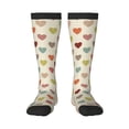 thumbnail image 2 of Lsque Heart Polka Dot Printed Crew Socks Men's Women's LightWeight Thin Casual Calf Socks ,Knee High Socks,Cotton Socks, 2 of 9