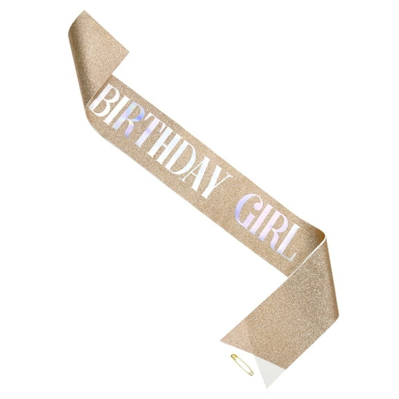 Uxcell Birthday Sash, 1Pcs Personalized Sash Elegant Birthday Sash Sash Accessories for Birthday Party Decorations
