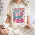 thumbnail image 4 of Praying Mama Raising Warriors T-Shirt – Colorful Floral Christian Mom Graphic Tee, Faith Family Gift, Inspirational Mother's Day Shirt, 4 of 7