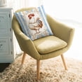 thumbnail image 2 of Throw Pillow Covers 18x18 Inch, Vintage Rooster Decorative Pillow Cases for Couch Sofa Bed, Farmhouse Striped Watercolor Animals Cotton Linen Square Home Decor Pillowcases with Hidden Zipper, 2 of 7