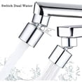 thumbnail image 2 of Rociador de fregadero de cocina, rociador de grifo con cabezal de grifo giratorio de 360 grados y doble función para grifos de fregadero y baño, accesorio de grifo de rotación de ángulo grande fácil, 2 of 5
