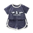 thumbnail image 3 of Loose Athletic Performance Quick Dry Active Performance Shirt Short Sets Soccer Summer Clothes 18-24 Months, 3 of 3