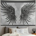 thumbnail image 2 of Nawypu Tapestry Graphic Symbol Fairy Wings Eagle Hand Design Drawn Fly Flap Animals Heavenly Crest Wildlife Hawk Tapestry Wall Hanging Blanket Wall Bedroom Decor, 2 of 6