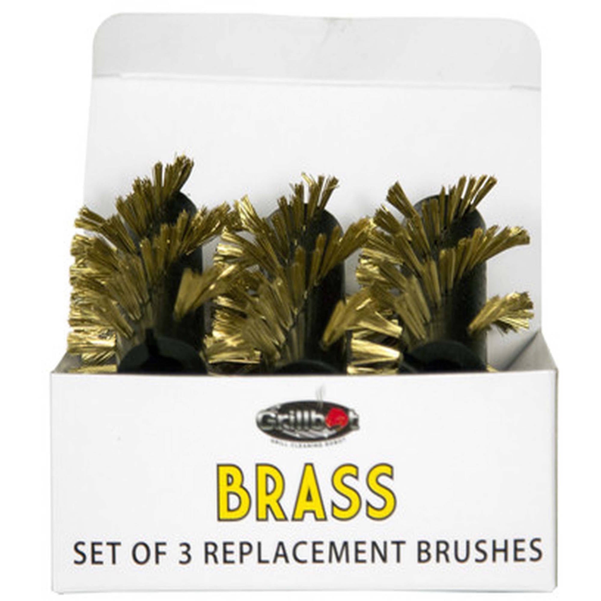 Grillbot GBB201 Replacement Brushes for Grill, Brass
