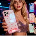 thumbnail image 1 of LED Bowknot Phone Case, Vibrant Built-in Light up Cases, Fashion Colorful Incoming Call Glowing Flash Light-Up Protective Cover for iPhone, Stylish Parties and Daily Use, 1 of 13