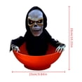 thumbnail image 3 of SUSHANG Fun Costumes Halloween Animated Grim Reaper Candy Bowl Indoor Decoration, Creepy Battery Operated Light-up Display, 3 of 6