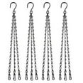 thumbnail image 1 of 4pcs 16 inch Black Hanging Basket Chain with Hooks Flower Plant Pot Replacement Chain Hanger for Bird Feeders,Planters, 1 of 4