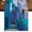 Blue, variant on Table Runners 72 Inches Long Dress Scarves, Abstract Blue Farmhouse Kitchen/Dining Table Runner, Coffee Tablerunners, Painting Buildings Geometric Color Block 18x72 Inch