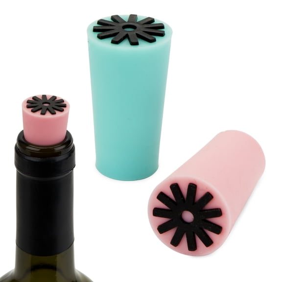 True Starburst Wine Stoppers for Holiday, Dinner, Birthday Party, Set of 2