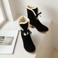 thumbnail image 4 of Botas de nieve Otoño e invierno Punta redonda Moda Botas cortas peludas cálidas Botas de gran tamaño Botas de mujer Wmkox8yii ghj1718, 4 of 8