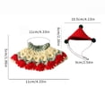 thumbnail image 2 of Sombrero para hámster, mini gorro de fiesta, apto para animales pequeños, bonita boina tejida a mano, pequeña y adorable, perfecta para animales como los cerdos barbudos, 2 of 3