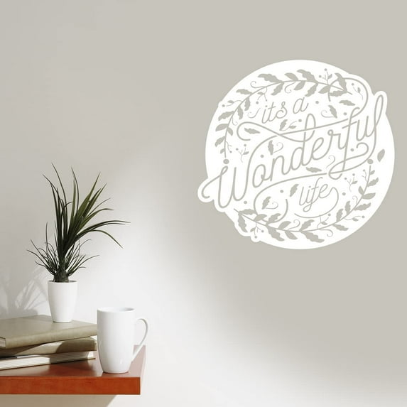 VWAQ It's A Wonderful Life Wall Decal Inspirational Home Decor