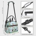 thumbnail image 2 of Disketp Chinoiserie Floral Palm Tree Lonchera Térmica para Mujer y Hombre, Bolsa de Almuerzo Reutilizable e Impermeable para Trabajo, Viajes y Picnic, 2 of 7