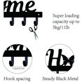 thumbnail image 3 of CHOK Hook Hanger Wall Key Holder Metal Decorative Mounted Coat Hanger with Key Shape Design Organizer Rack with 6 Hooks for Wall Bathroom Kitchen Entryway, 3 of 9