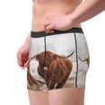 thumbnail image 4 of Balery Yak Men's Boxer Briefs, Soft and Breathable Cotton Underwear with nylon Waistband-X-Large, 4 of 9