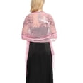 thumbnail image 4 of Shawls and Wraps for Evening Dresses Women's Fashion Scarf Shawl with Tassels for Wedding Pink One Size, 4 of 4