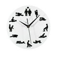thumbnail image 2 of Reloj de pared para adultos, reloj de pared lele de diversión , reloj colgante de pared moderno creativo, reloj, 2 of 8