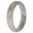 thumbnail image 1 of Anillo de boda BR sólido de silicona - Basic-Silver by ROQ para mujer - Anillo de 10 mm, 1 of 1