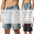 thumbnail image 3 of USNSM Men's Vintage Denim Shorts Summer Washed Casual Baggy Jean Shorts Elastic Drawstring Waist Baggy Jorts Streetwear Black S, 3 of 5